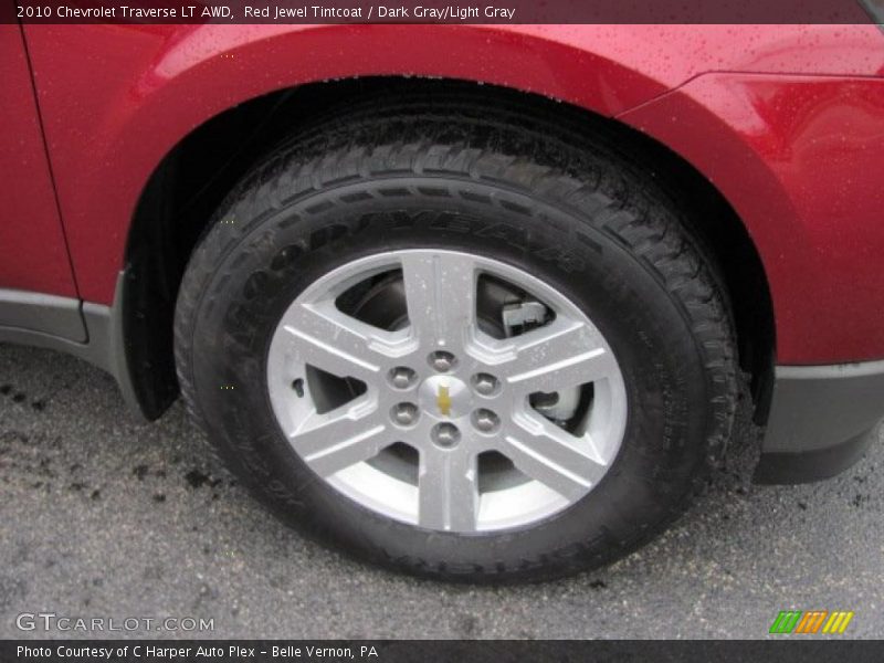 Red Jewel Tintcoat / Dark Gray/Light Gray 2010 Chevrolet Traverse LT AWD