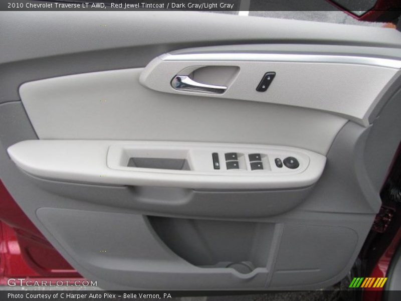 Red Jewel Tintcoat / Dark Gray/Light Gray 2010 Chevrolet Traverse LT AWD