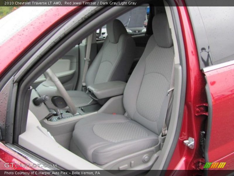 Red Jewel Tintcoat / Dark Gray/Light Gray 2010 Chevrolet Traverse LT AWD