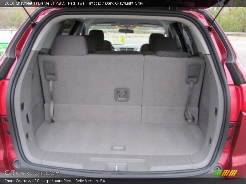 Red Jewel Tintcoat / Dark Gray/Light Gray 2010 Chevrolet Traverse LT AWD