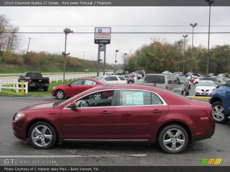Red Jewel Tintcoat / Titanium 2010 Chevrolet Malibu LT Sedan