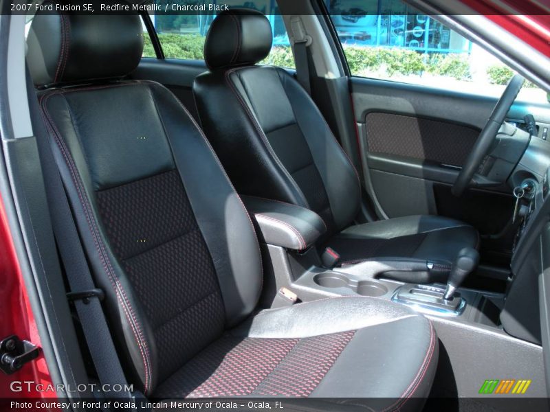 Redfire Metallic / Charcoal Black 2007 Ford Fusion SE