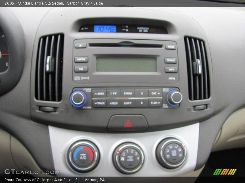 Carbon Gray / Beige 2009 Hyundai Elantra GLS Sedan