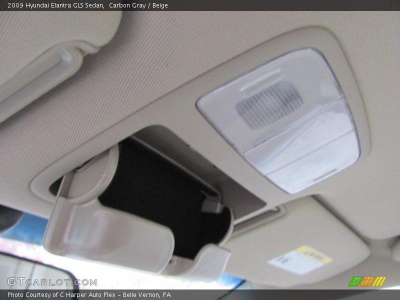 Carbon Gray / Beige 2009 Hyundai Elantra GLS Sedan