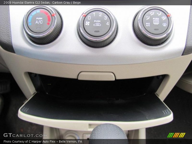 Carbon Gray / Beige 2009 Hyundai Elantra GLS Sedan