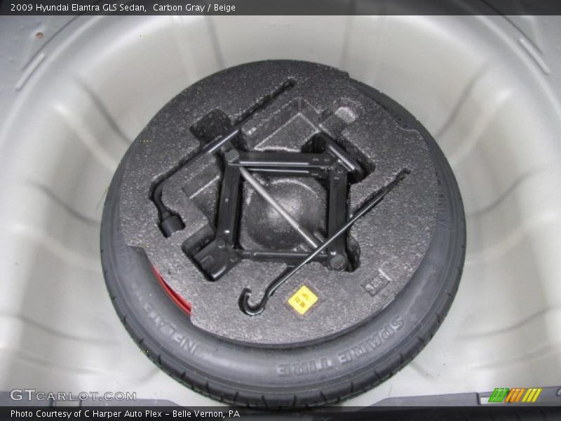 Carbon Gray / Beige 2009 Hyundai Elantra GLS Sedan