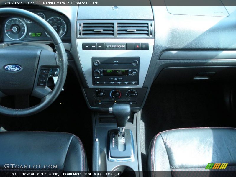 Redfire Metallic / Charcoal Black 2007 Ford Fusion SE