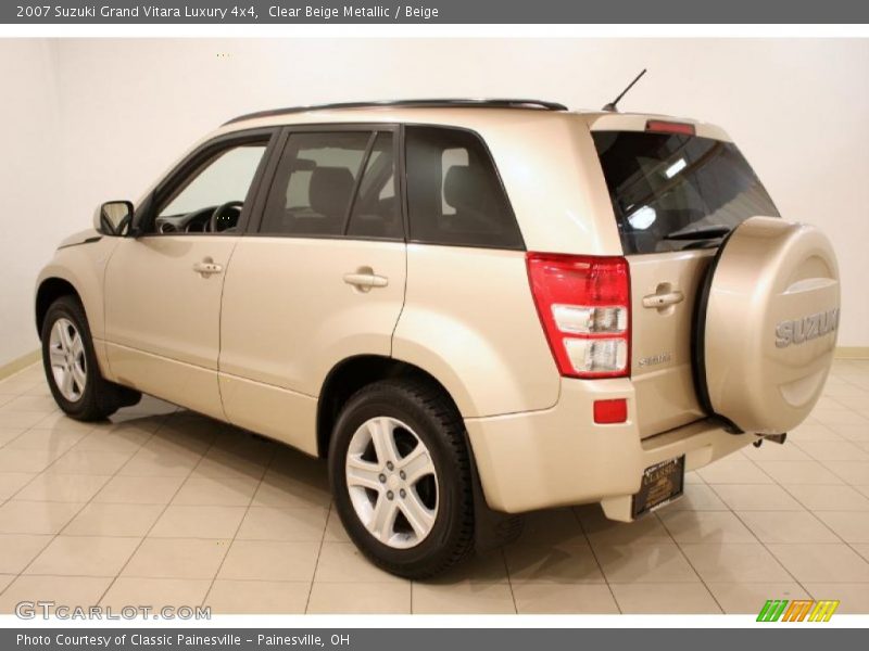 Clear Beige Metallic / Beige 2007 Suzuki Grand Vitara Luxury 4x4