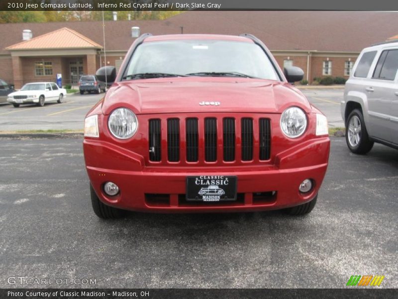 Inferno Red Crystal Pearl / Dark Slate Gray 2010 Jeep Compass Latitude