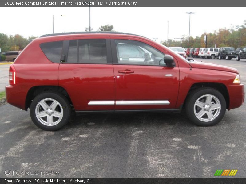 Inferno Red Crystal Pearl / Dark Slate Gray 2010 Jeep Compass Latitude