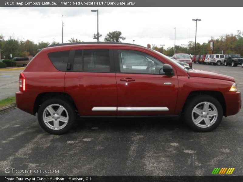 Inferno Red Crystal Pearl / Dark Slate Gray 2010 Jeep Compass Latitude