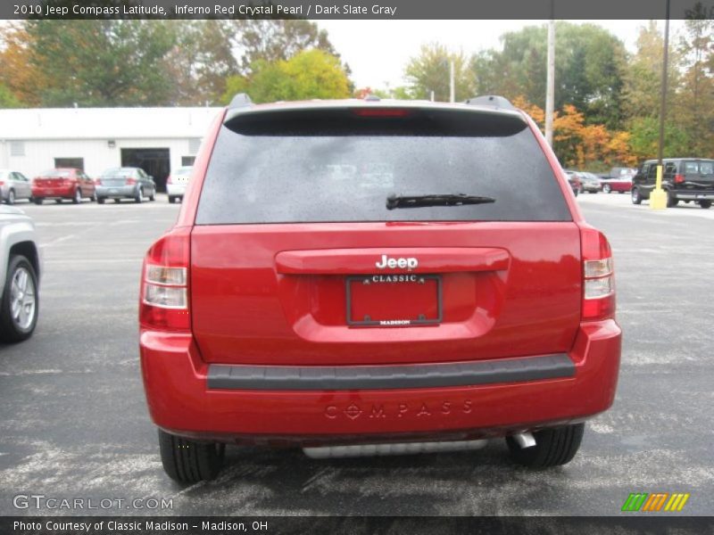 Inferno Red Crystal Pearl / Dark Slate Gray 2010 Jeep Compass Latitude