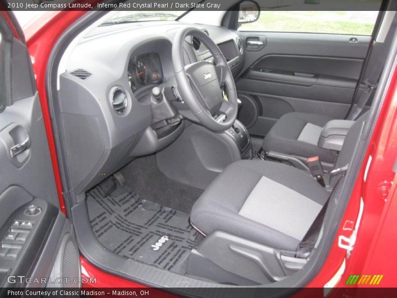 Inferno Red Crystal Pearl / Dark Slate Gray 2010 Jeep Compass Latitude