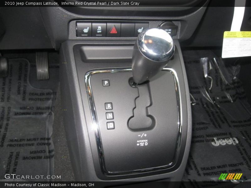 Inferno Red Crystal Pearl / Dark Slate Gray 2010 Jeep Compass Latitude