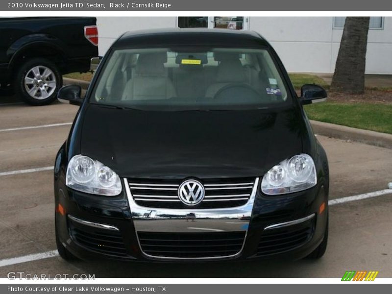Black / Cornsilk Beige 2010 Volkswagen Jetta TDI Sedan