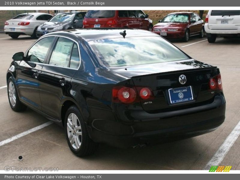 Black / Cornsilk Beige 2010 Volkswagen Jetta TDI Sedan