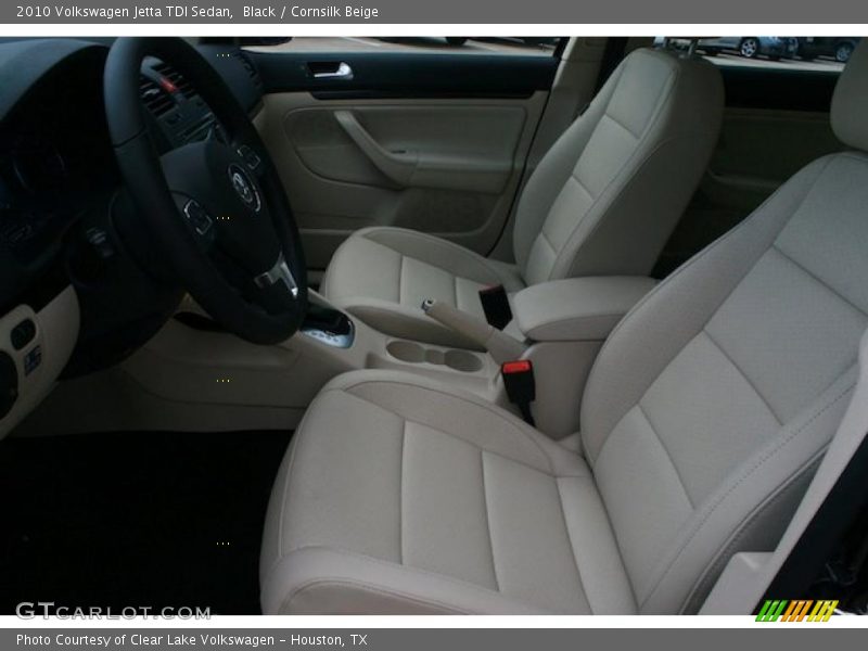 Black / Cornsilk Beige 2010 Volkswagen Jetta TDI Sedan