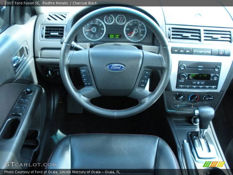 Redfire Metallic / Charcoal Black 2007 Ford Fusion SE