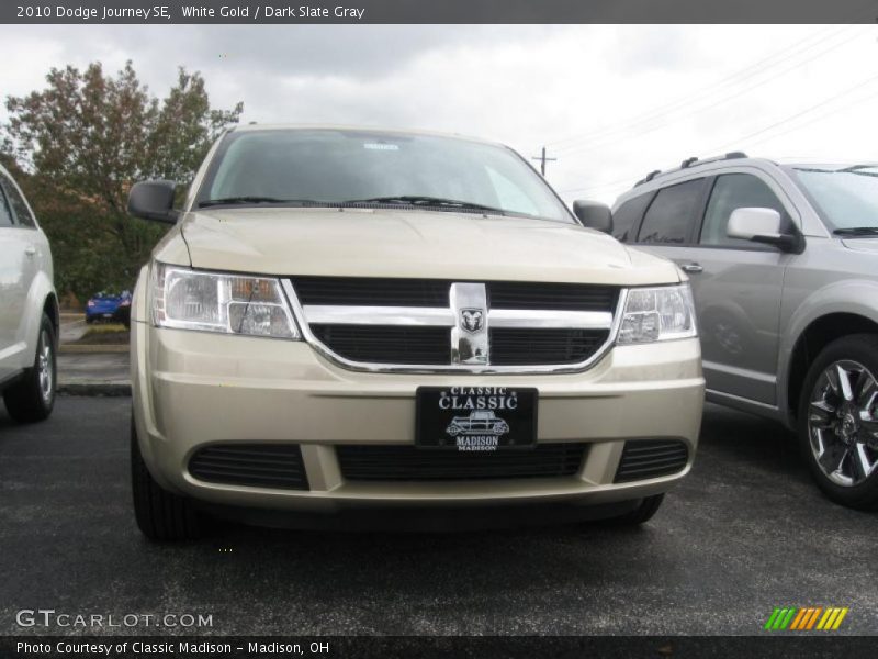 White Gold / Dark Slate Gray 2010 Dodge Journey SE