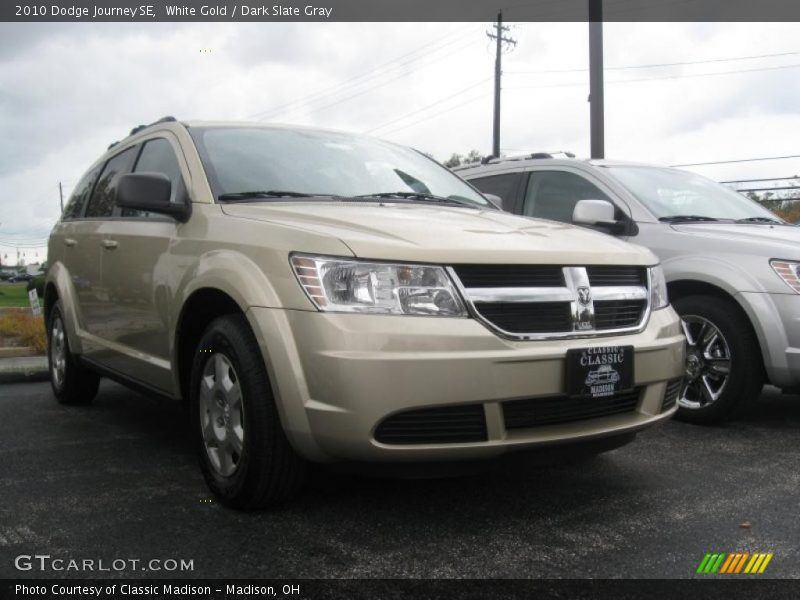 White Gold / Dark Slate Gray 2010 Dodge Journey SE