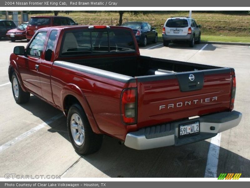 Red Brawn Metallic / Gray 2004 Nissan Frontier XE King Cab