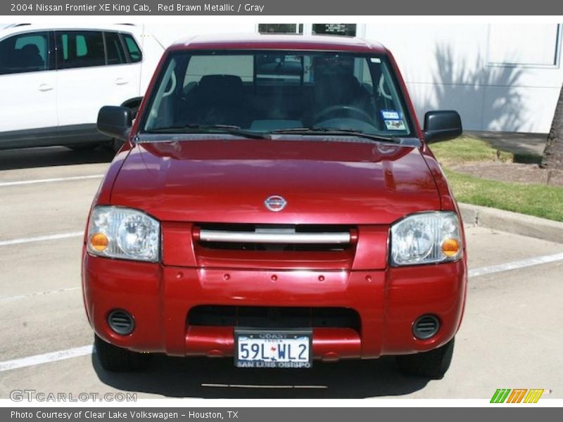 Red Brawn Metallic / Gray 2004 Nissan Frontier XE King Cab