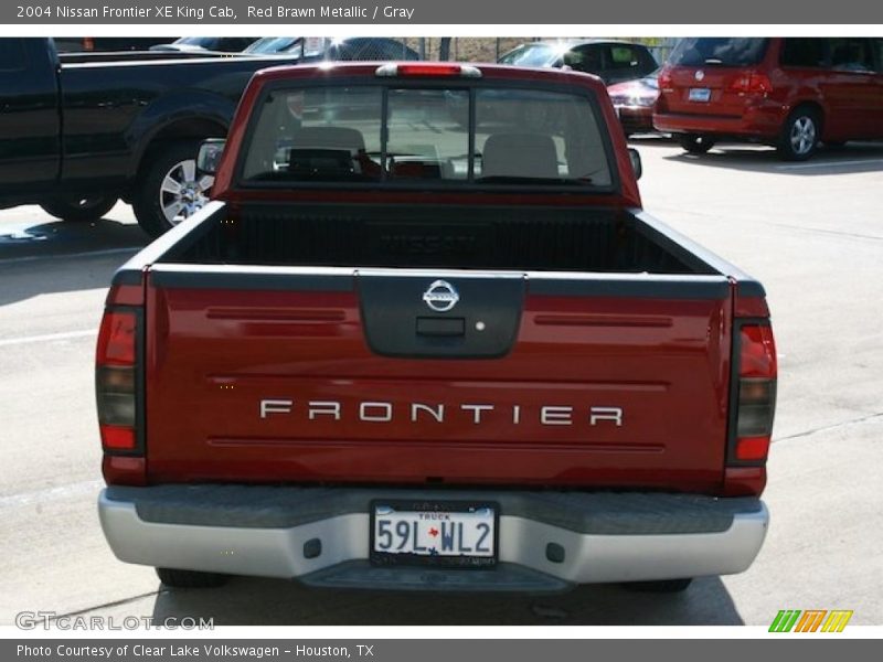Red Brawn Metallic / Gray 2004 Nissan Frontier XE King Cab