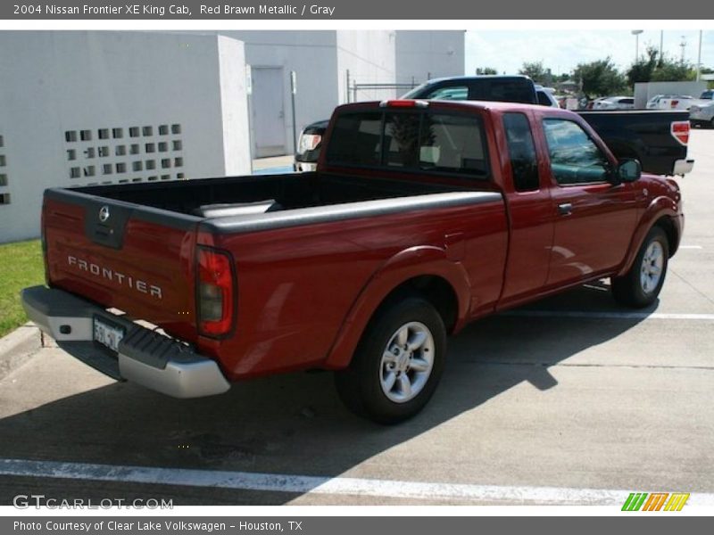 Red Brawn Metallic / Gray 2004 Nissan Frontier XE King Cab