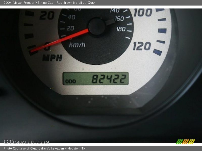 Red Brawn Metallic / Gray 2004 Nissan Frontier XE King Cab