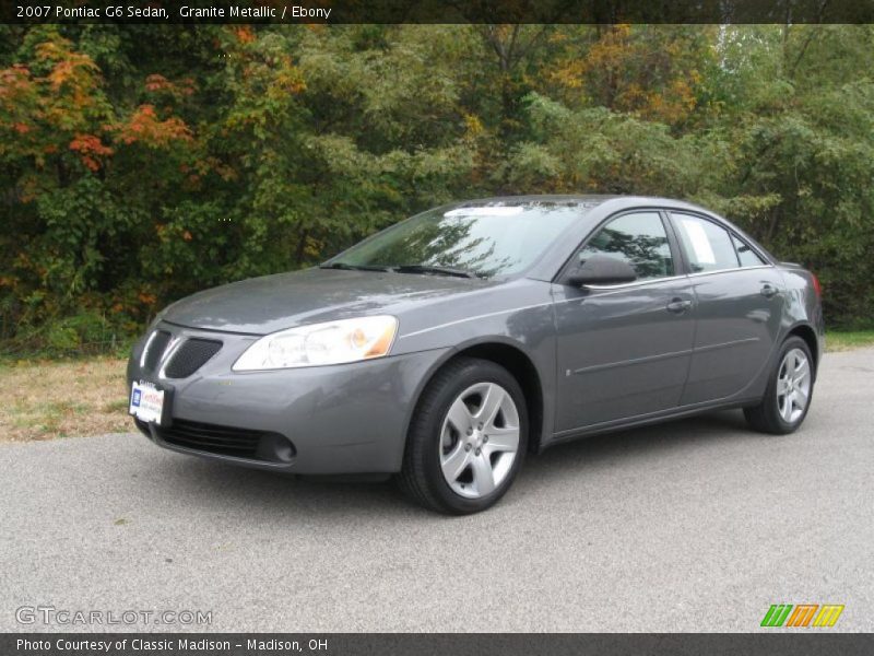 Granite Metallic / Ebony 2007 Pontiac G6 Sedan