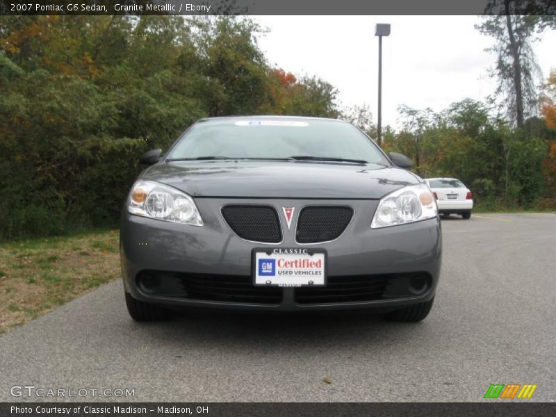 Granite Metallic / Ebony 2007 Pontiac G6 Sedan
