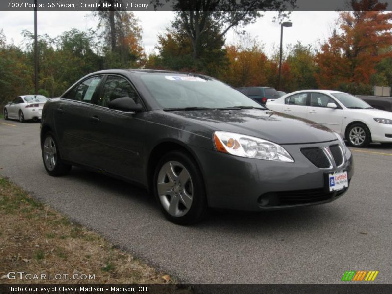 Granite Metallic / Ebony 2007 Pontiac G6 Sedan