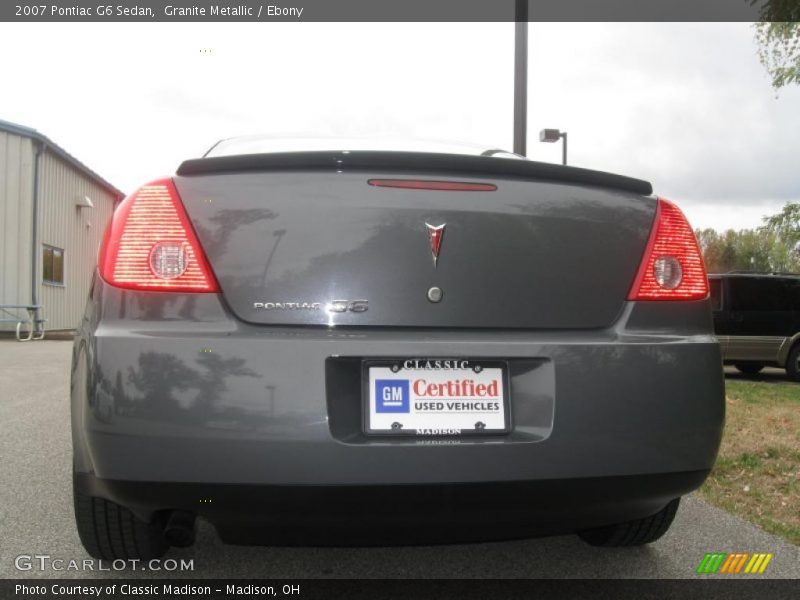 Granite Metallic / Ebony 2007 Pontiac G6 Sedan