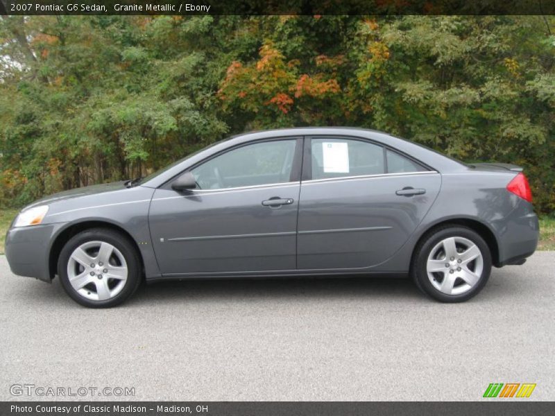 Granite Metallic / Ebony 2007 Pontiac G6 Sedan