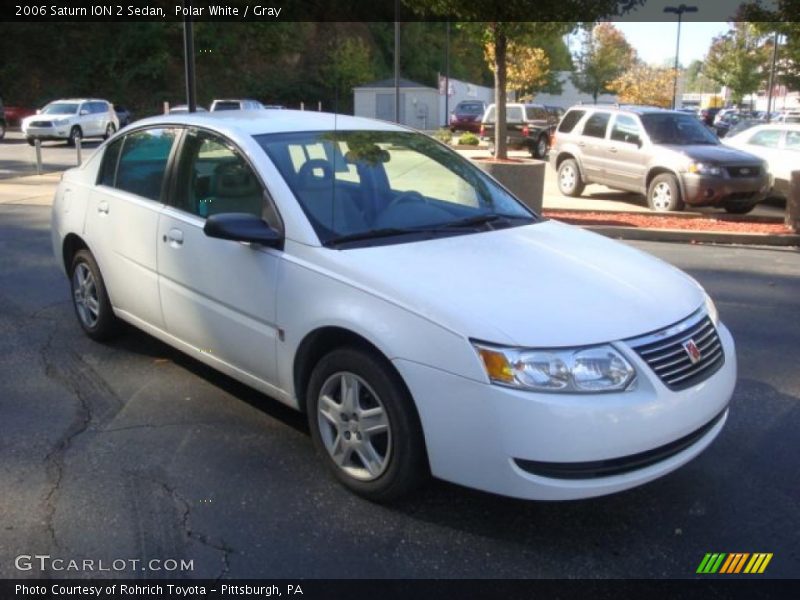 Polar White / Gray 2006 Saturn ION 2 Sedan