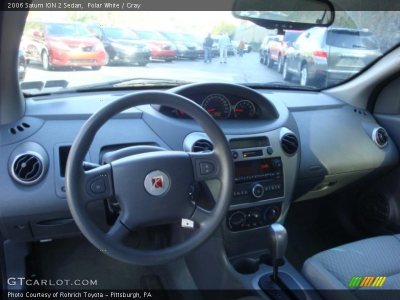 Polar White / Gray 2006 Saturn ION 2 Sedan