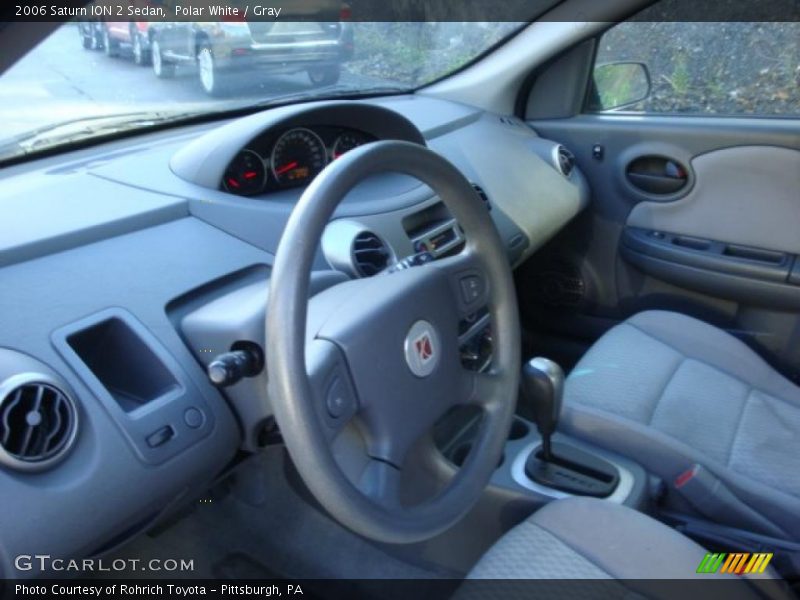 Polar White / Gray 2006 Saturn ION 2 Sedan