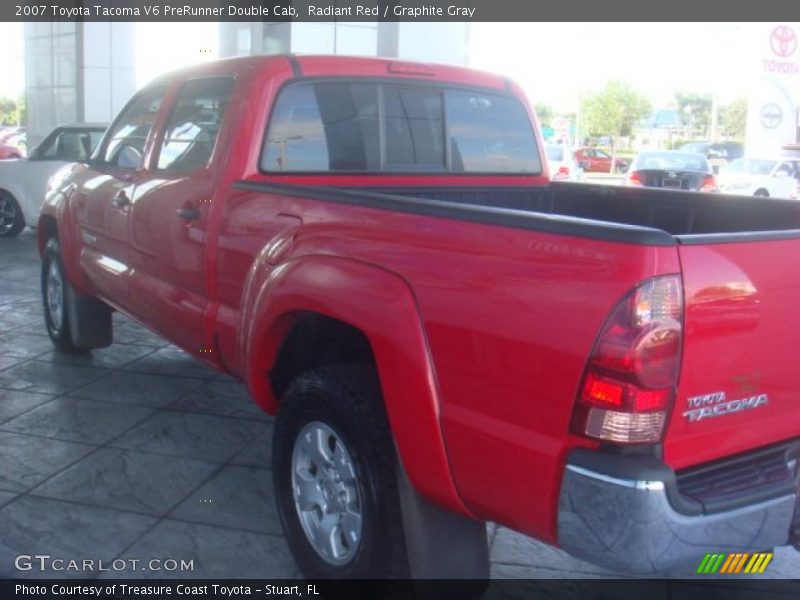 Radiant Red / Graphite Gray 2007 Toyota Tacoma V6 PreRunner Double Cab