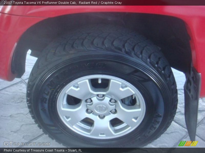 Radiant Red / Graphite Gray 2007 Toyota Tacoma V6 PreRunner Double Cab