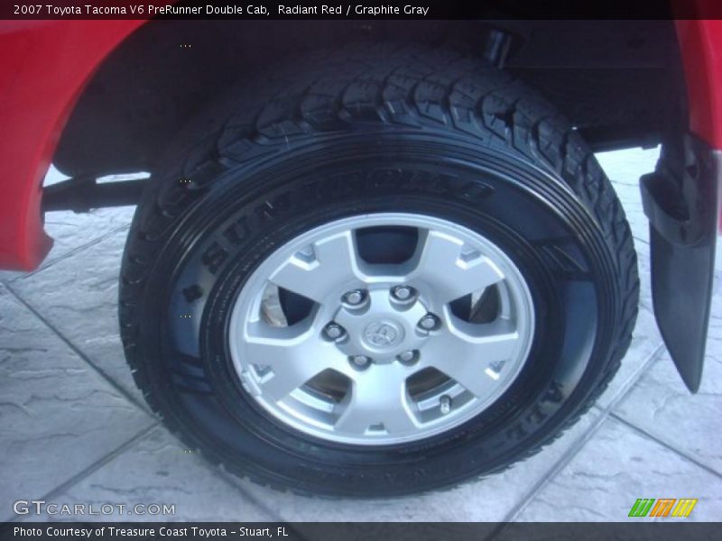 Radiant Red / Graphite Gray 2007 Toyota Tacoma V6 PreRunner Double Cab