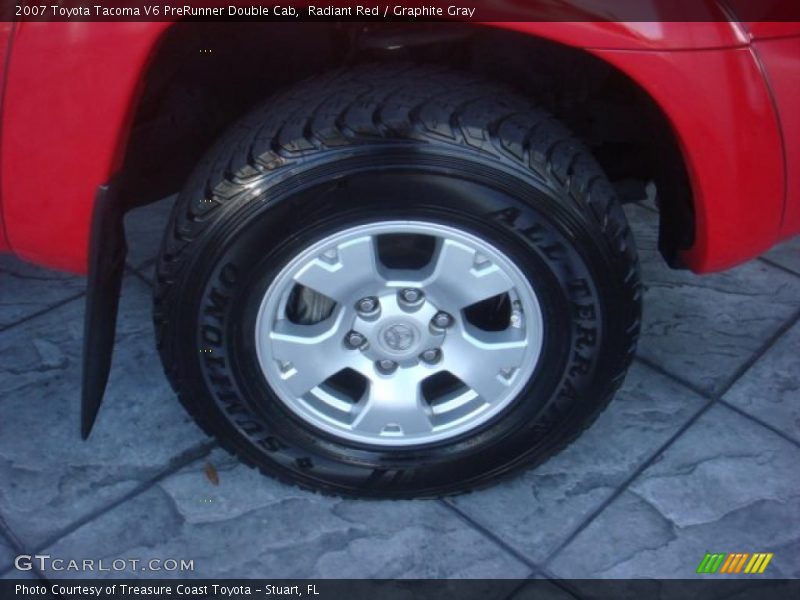 Radiant Red / Graphite Gray 2007 Toyota Tacoma V6 PreRunner Double Cab