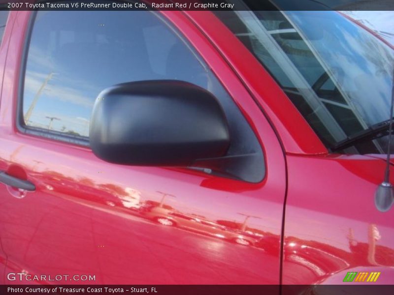 Radiant Red / Graphite Gray 2007 Toyota Tacoma V6 PreRunner Double Cab