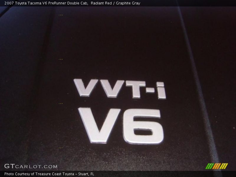 Radiant Red / Graphite Gray 2007 Toyota Tacoma V6 PreRunner Double Cab