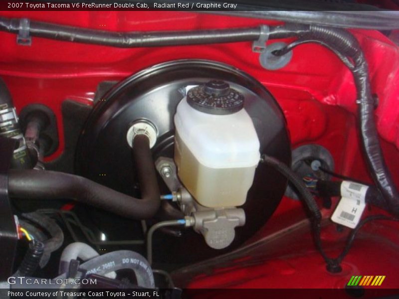 Radiant Red / Graphite Gray 2007 Toyota Tacoma V6 PreRunner Double Cab