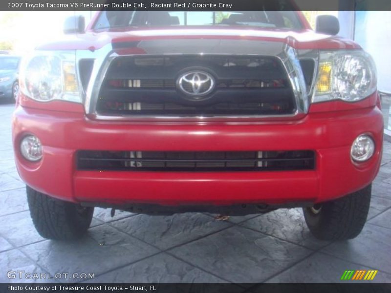 Radiant Red / Graphite Gray 2007 Toyota Tacoma V6 PreRunner Double Cab