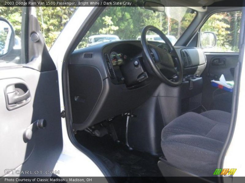 Bright White / Dark Slate Gray 2003 Dodge Ram Van 1500 Passenger