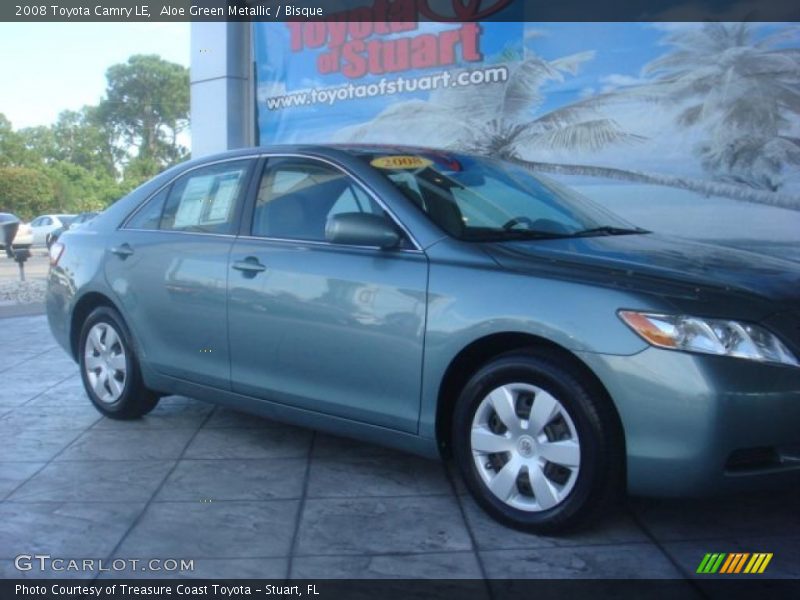 Aloe Green Metallic / Bisque 2008 Toyota Camry LE