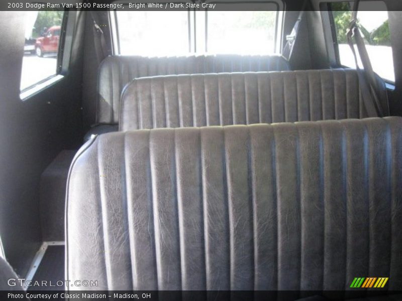Bright White / Dark Slate Gray 2003 Dodge Ram Van 1500 Passenger