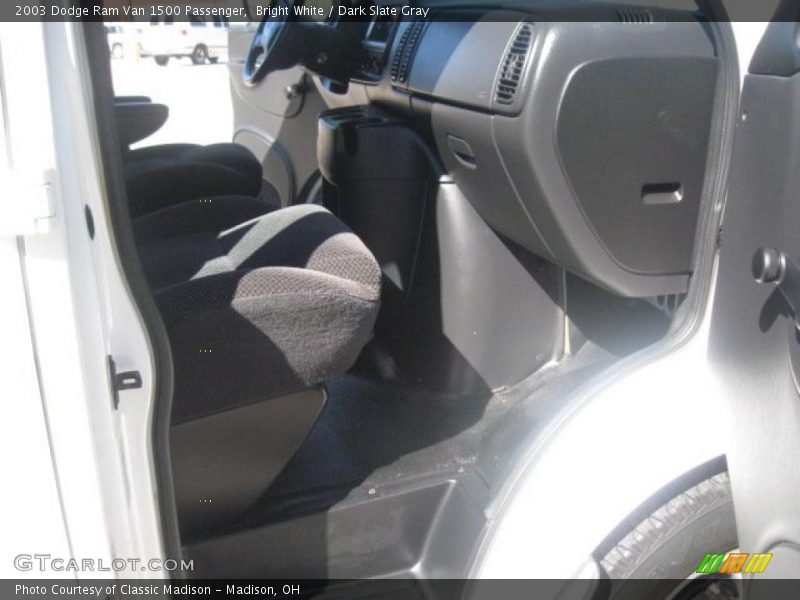 Bright White / Dark Slate Gray 2003 Dodge Ram Van 1500 Passenger