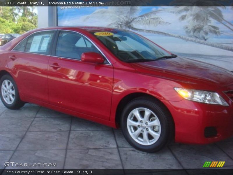 Barcelona Red Metallic / Ash Gray 2010 Toyota Camry LE